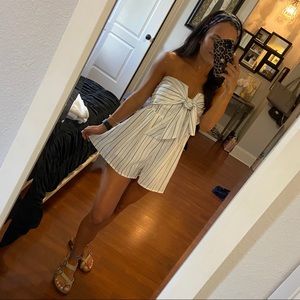 American Threads Striped Romper